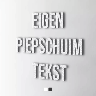 - Bedenk en ontwerp je eigen piepschuim tekst - 4