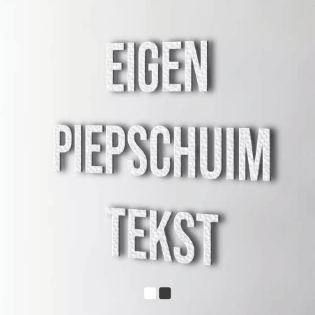- Bedenk en ontwerp je eigen piepschuim tekst - 4