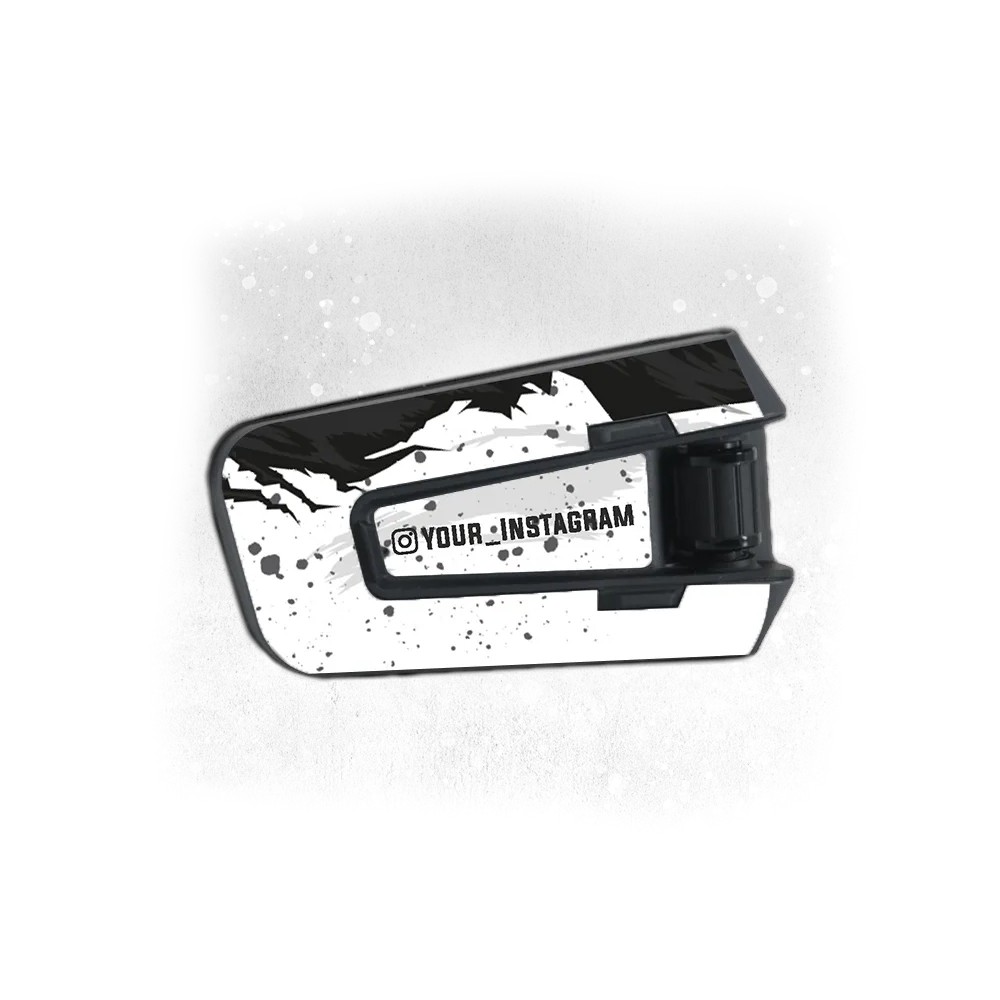 Cardo Packtalk Edge Sticker – Black & White - 1