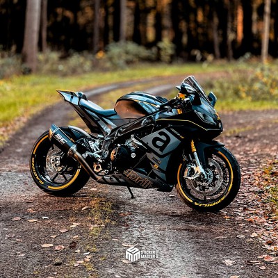 Motor stickers | Aprilia RSV4 2009-2014 | Nardo grijs - 1 Motor stickers | Aprilia RSV4 2009-2014 | Nardo grijs - 1