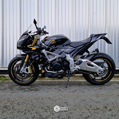 Motor stickers | Aprilia Tuono V4 2011-2014 | Nardo grijs - 1 Motor stickers | Aprilia Tuono V4 2011-2014 | Nardo grijs - 1