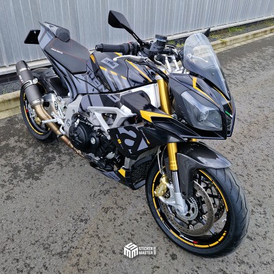 Motor stickers | Aprilia Tuono V4 2011-2014 | Nardo grijs - 3 Motor stickers | Aprilia Tuono V4 2011-2014 | Nardo grijs - 3
