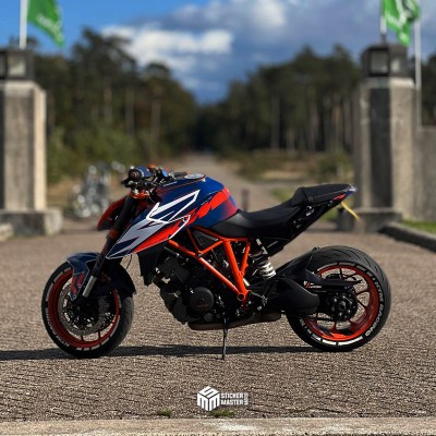 Motor stickers | KTM Superduke 1290R | Oranje blauw - 4