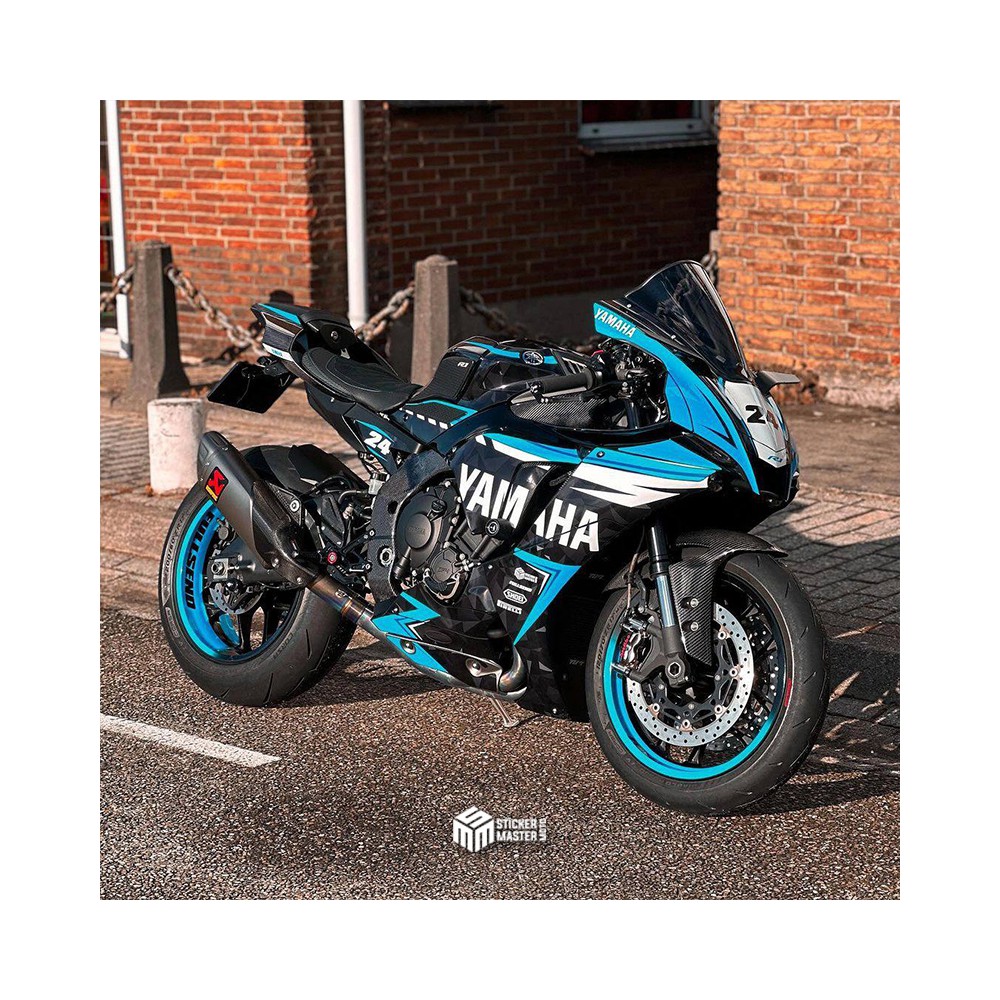 Motor stickers | Yamaha R1 2021-2023 | racing blauw - 1