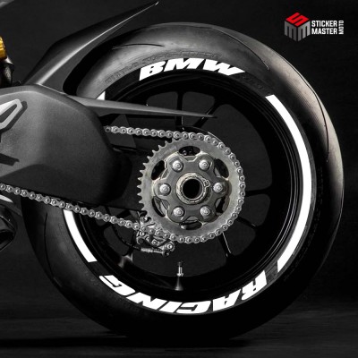 Bandenletters | BMW Racing | Tekst+striping - 1