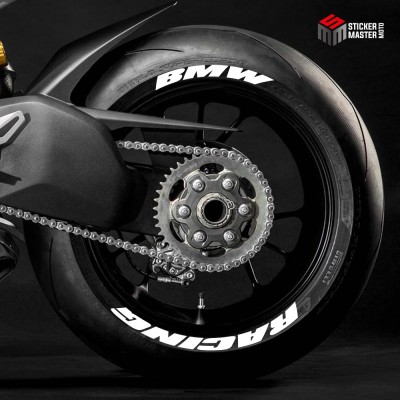 Bandenletters | BMW Racing | White Text Only - 1 Bandenletters | BMW Racing | White Text Only - 1