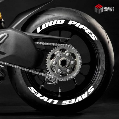 Bandenletters | Loud pipes save lifes | Tekst - 1