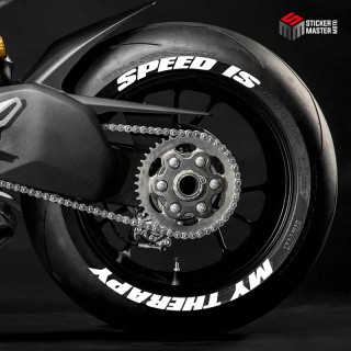 Bandenletters | Speed is my therapy | Tekst - 1