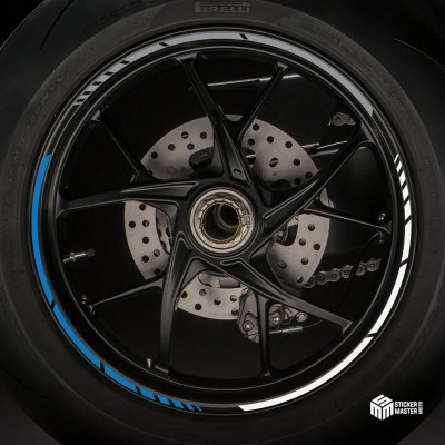 Motor stickers | Motor velgen stickers | Drie kleuren - 1