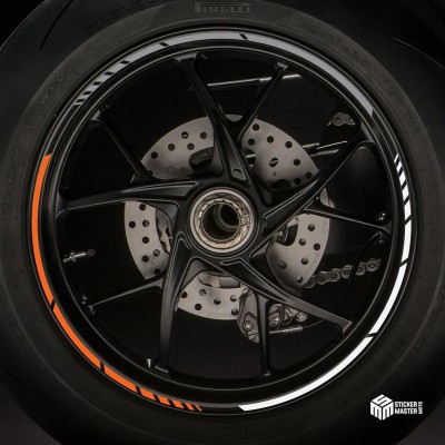 Motor stickers | Motor velgen stickers | Drie kleuren - 7