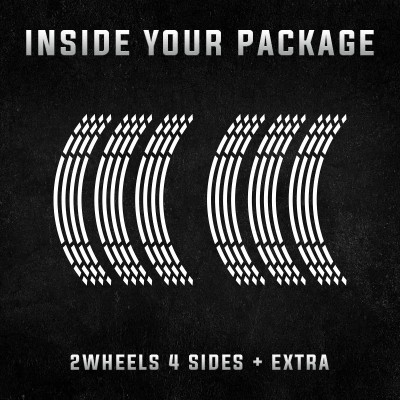 Motor stickers | Motor velgen stickers | vier delig - 4