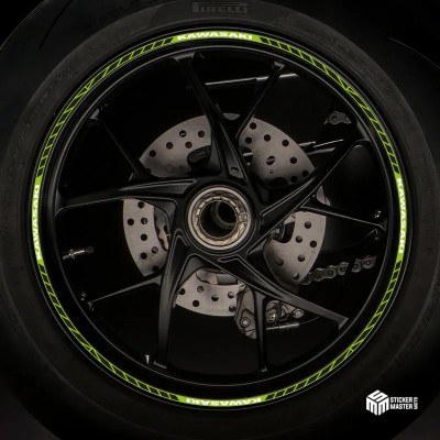 Motor stickers | Motor velgen stickers | Kawasaki - 1