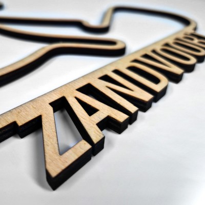 Wanddecoratie | F1 Circuit Zandvoort | Hout - 2