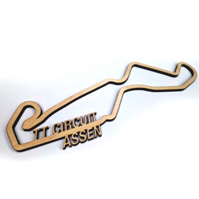Wanddecoratie | TT Circuit Assen | Hout - 1