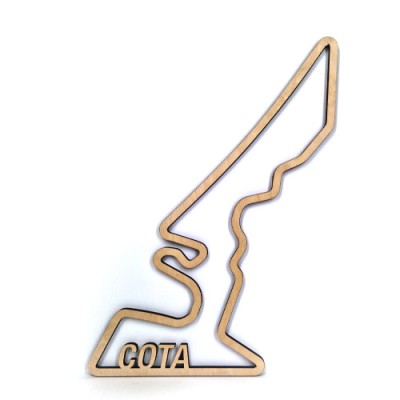 Wanddecoratie | Circuit of the Americas | Hout - 1