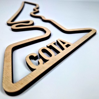 Wanddecoratie | Circuit of the Americas | Hout - 2
