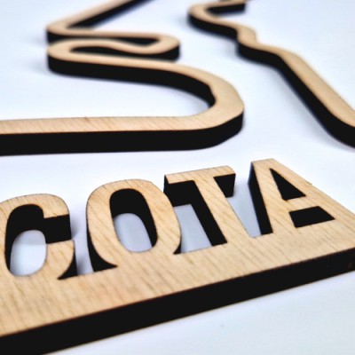 Wanddecoratie | Circuit of the Americas | Hout - 3