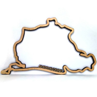 Wanddecoratie | Nurburgring Nordschleife | Hout - 1