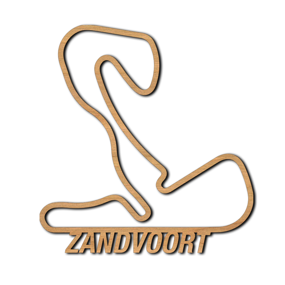 Wanddecoratie | F1 Circuit Zandvoort | Hout - 3