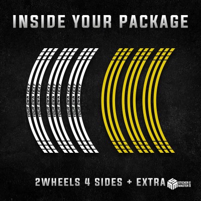 Motor stickers | Motor velgen stickers | Eigen tekst - 2