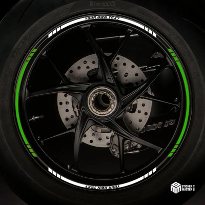 Motor stickers | Motor velgen stickers | Eigen tekst - 4