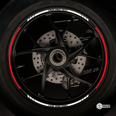 Motor stickers | Motor velgen stickers | Eigen tekst - 6