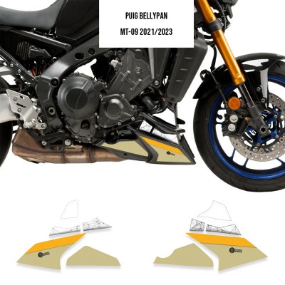 Motor stickers | Yamaha MT09 2021-2023 |  Bellypan Khaki - 1