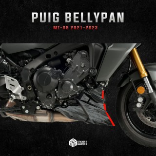 Yamaha MT-09 – 2021 – 2023 – Puig Bellypan – Camo Grey & Red - 3