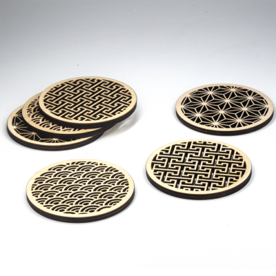 Onderzetters rond patroon set - 1 Onderzetters rond patroon set - 1