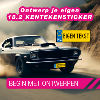 18.2 Kenteken Sticker - 1 2