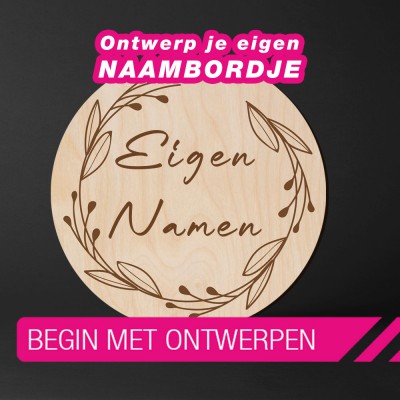 Ontwerp je eigen naambordje - 1