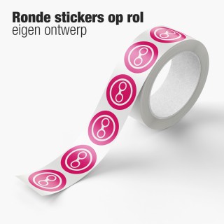 Ronde Stickers op Rol - 100 stuks - 1