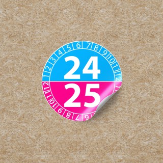Inspection stickers 24/25 - Blue & Pink - 1