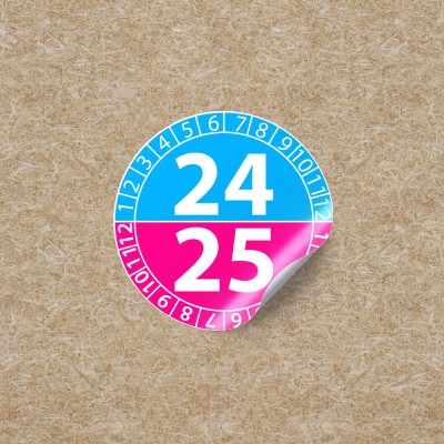 Keuringstickers 24/25 - Blauw & Roze - 1