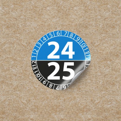 Keuringstickers 24/25 - Zwart & Blauw - 1