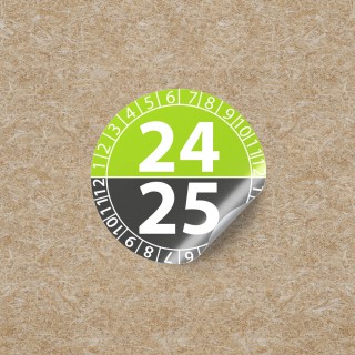 Inspection stickers 24/25 - Green & Gray - 1