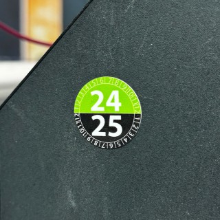 Inspection stickers 24/25 - Green & Gray - 2