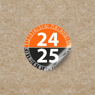 Inspection stickers 24/25 - Orange & Black - 1