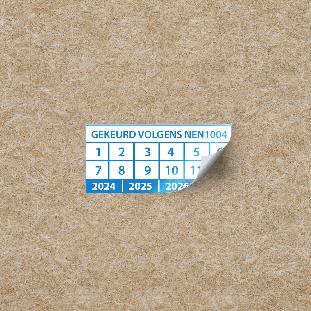 copy of Inspection NEN1004  stickers - Square - Blue - 1