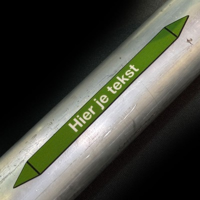 Leidingmarkering sticker | Water | eigen tekst - 4