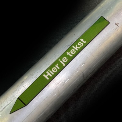 Leidingmarkering sticker | Water | eigen tekst - 5
