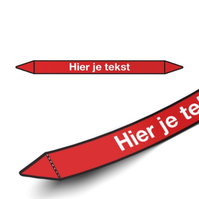 Leidingmarkering sticker | Blusleiding | eigen tekst - 1 Leidingmarkering sticker | Blusleiding | eigen tekst - 1