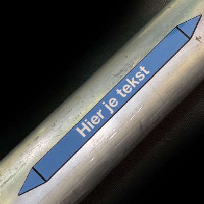 Leidingmarkering sticker | Lucht | eigen tekst - 4