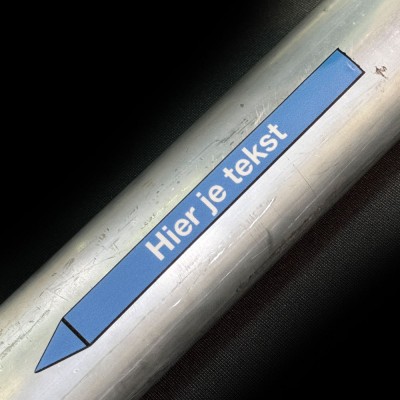 Leidingmarkering sticker | Lucht | eigen tekst - 5