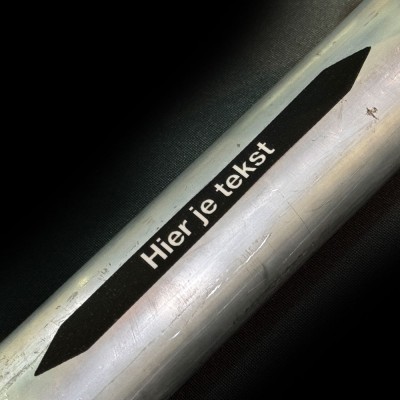 Leidingmarkering sticker | Niet ontvlambare stof | eigen tekst - 5 Leidingmarkering sticker | Niet ontvlambare stof | eigen tekst - 5