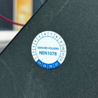 Keuringstickers NEN1078 Cirkel - Blauw - 1