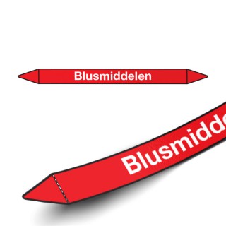 Leidingmarkering sticker | Blusmiddelen | Blusmiddelen - 1