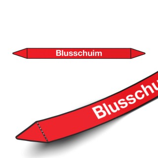 Leidingmarkering sticker | Blusmiddelen | Blusschuim - 1