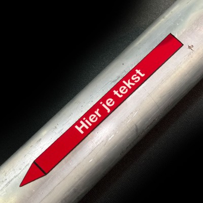 Leidingmarkering sticker | Blusmiddelen | Brandbluskoolzuur - 5