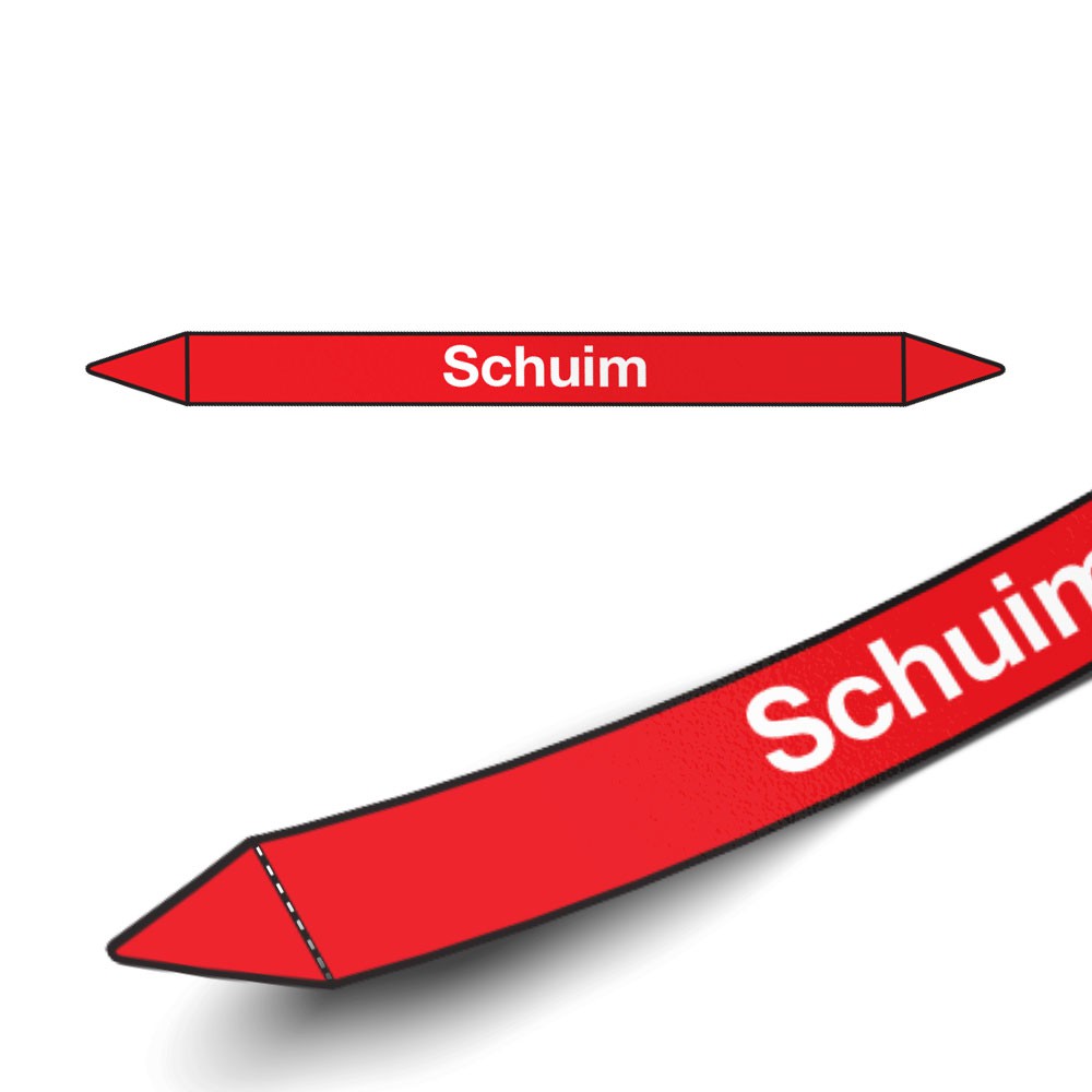 Leidingmarkering sticker | Blusmiddelen | Schuim - 1